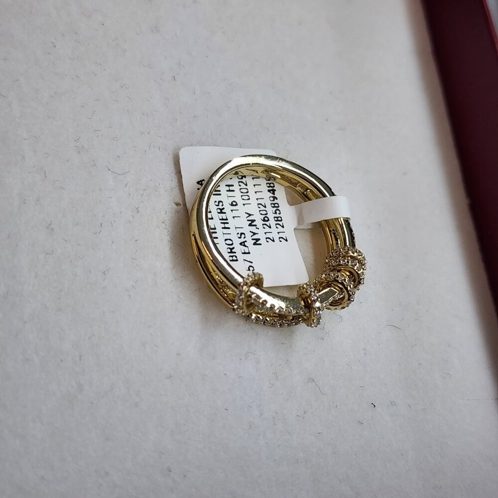 Last One Sterling Silver 925 Twisted Design Sparkling Band